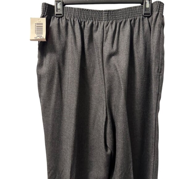BonWorth Womens Dark Gray Elastic Waist Pull-On Pants Sz PL pants. NWT - Picture 12 of 12